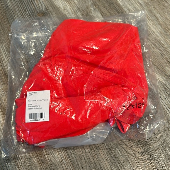 lululemon athletica Pants - Lululemon Tracker Low-Rise Lined Short 4" Love Red new in packaging